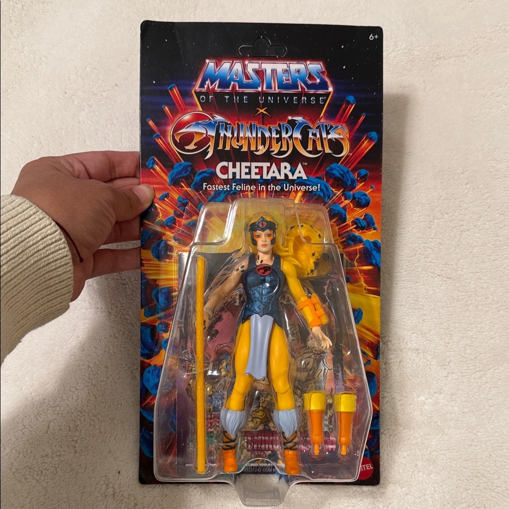 Mattel Cheetara Action Figure with Red and Yellow Design